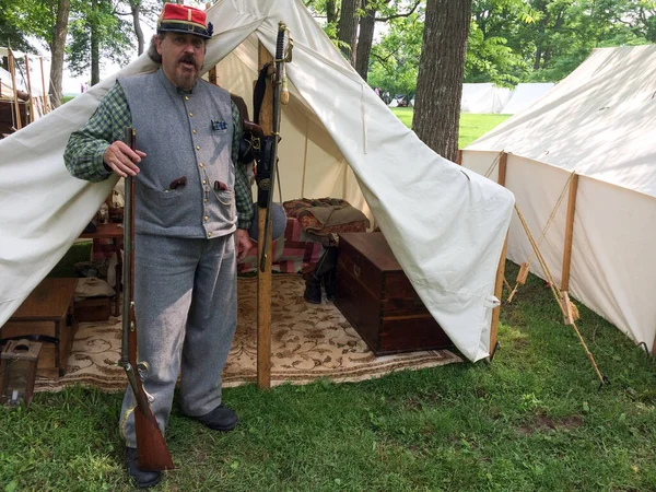 Szene aus dem amerikanischen Bürgerkrieg — Stockfoto