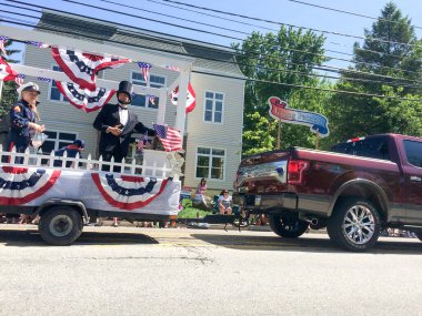 Abe Lincoln 4 Temmuz geçit töreninde.