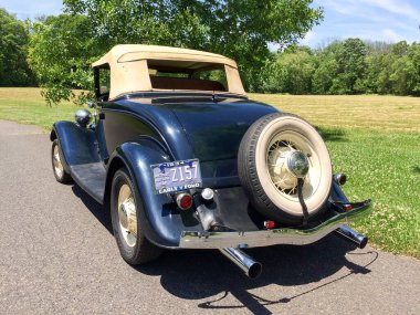 1934 Ford Roadster üstü açık araba Rumble koltuk klasik otomobil