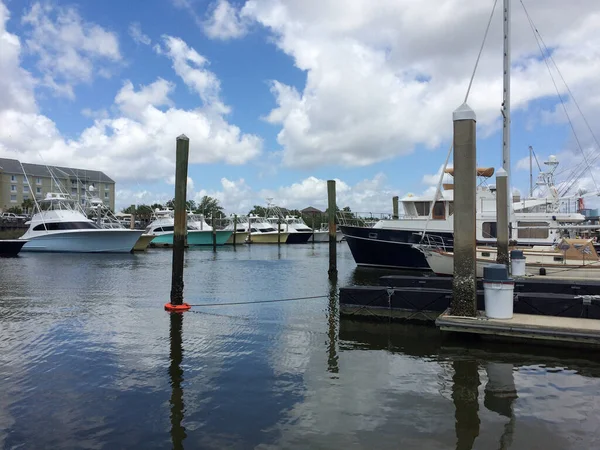 Marina em charleston carolina do sul — Fotografia de Stock