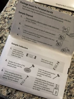 tıbbi öz koleksiyon test talimatları