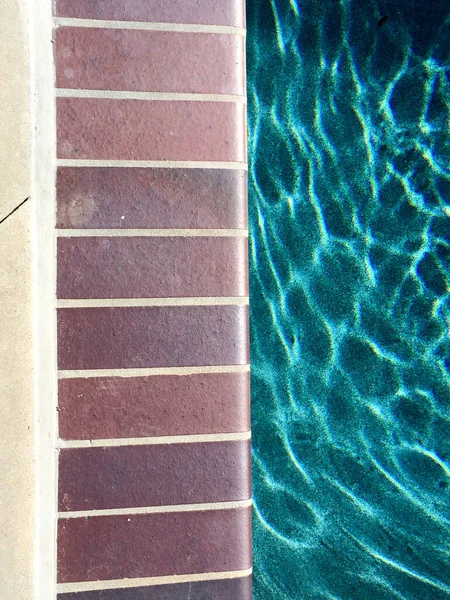 Swimmimg Pool Aqua Blue Water Wellenreflexionen — Stockfoto