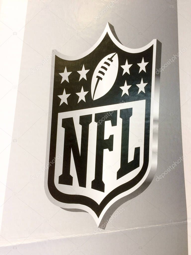 NFL national football league logo black and silver colors