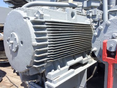 Büyük güç elektrikli motor çelik metal