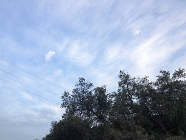 Mavi gökyüzü bulutu arka planı