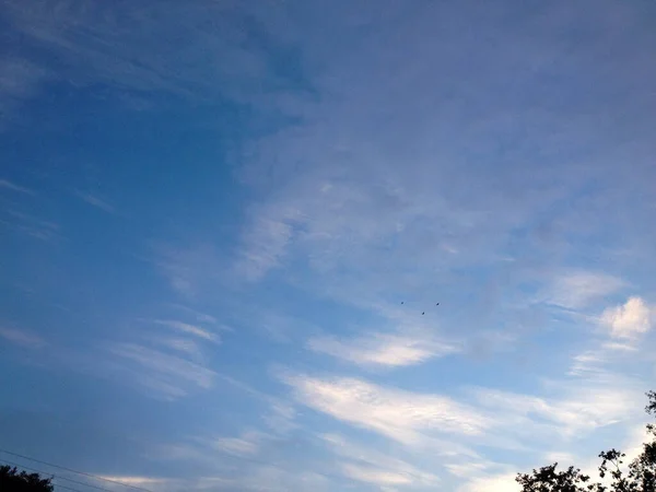 Blauwe lucht wolk achtergrond ontwerp element — Stockfoto