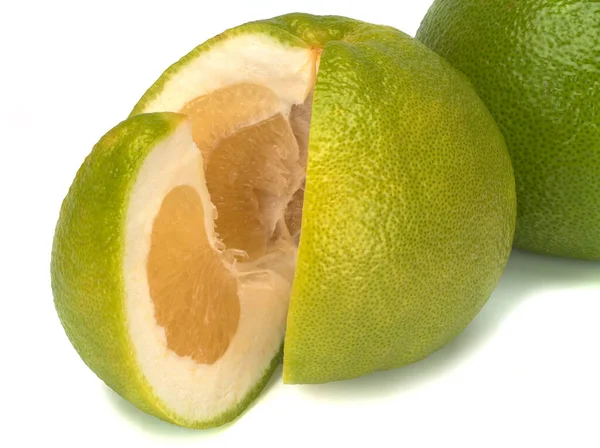 Ripe sweetie fruit isolated on white — Stock Photo, Image