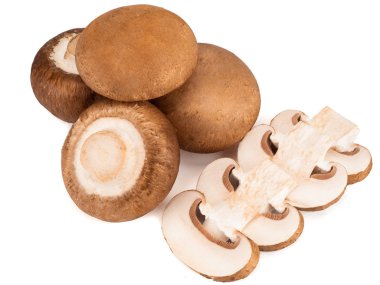 Şampiyonlar ve onların dilimleri beyaz arka planda izole edilmiş.