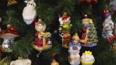Çam dalı Vintage Baubles kümesi