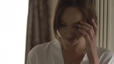 Güzel esmer Model iç çamaşırı