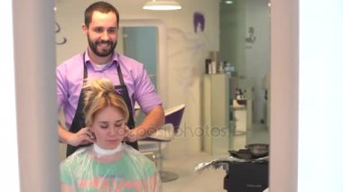 İstemci kadın ve erkek Kuaför