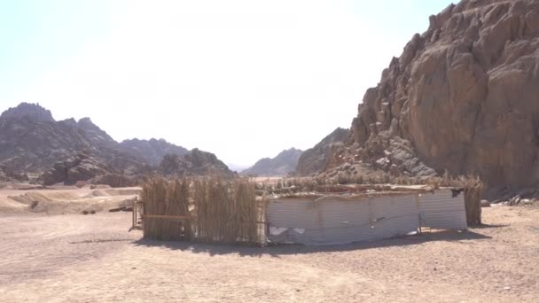 Cattle Enclosure in the Valley of Desert — Stock Video