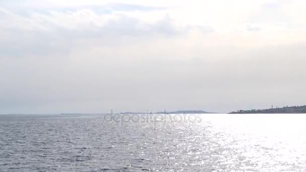 帆船在敞开的海洋上 — 图库视频影像