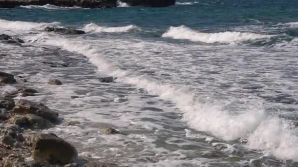 Imagens bonitas da maré do mar — Vídeo de Stock