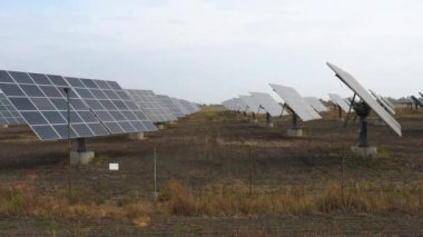 Large field of photovoltaic solar power panel