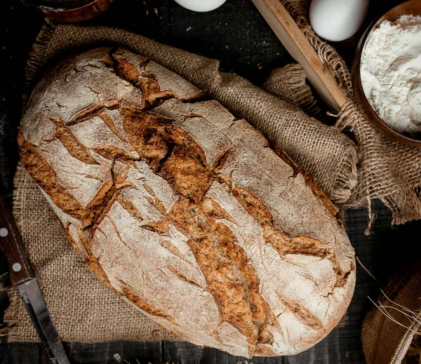 Gray bread on the table __ — Stock Photo, Image