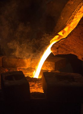 Sıvı demir fırında