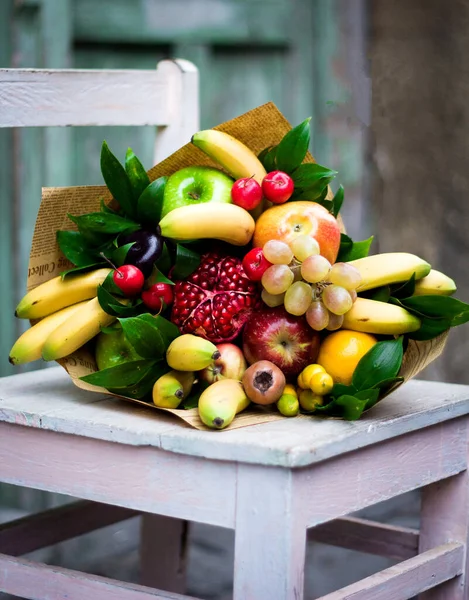 fruit bouquet with various fruits