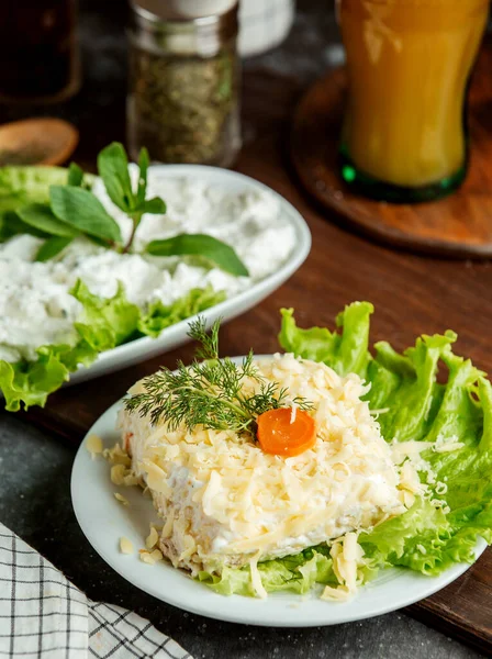 Portakal Suyu Mimoza Salatası — Stok fotoğraf