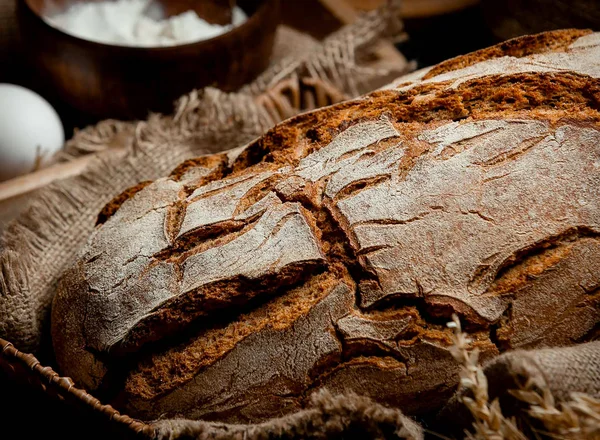 Gray bread on the table _ — Stockfoto