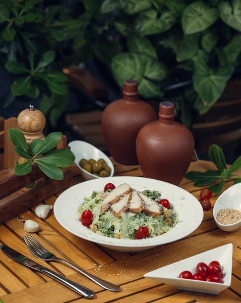 Ensalada de César con pollo — Foto de Stock