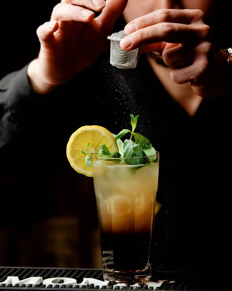 Lange Eiland Cocktail Met Zout — Stockfoto