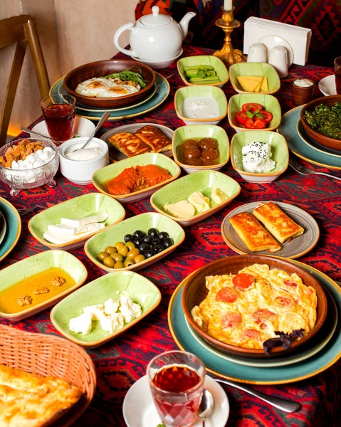Breakfast Set Table — Stock Photo, Image