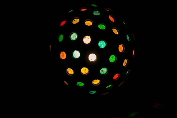 Iluminação Profissional Para Bares Discotecas Forma Lâmpadas Coloridas Estilo Disco — Fotografia de Stock