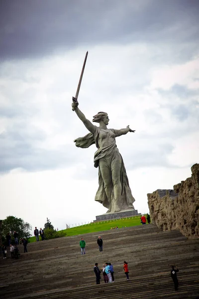 Volgograd Volgograd Region Russia 2017 Attraction City Volgograd Sculptures Mamaev — Stock Photo, Image