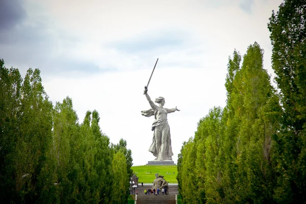 Volgogrado Región Volgogrado Rusia 2017 Atracción Ciudad Volgogrado Esculturas Mamaev — Foto de Stock