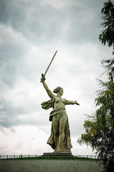 Volgograd Volgograd Region Russia 2017 Attraction City Volgograd Sculptures Mamaev — Stock Photo, Image