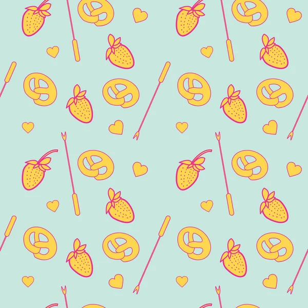 Sevgililer Günü atıştırmalıkları ve küçük çatal desenli koleksiyon 05