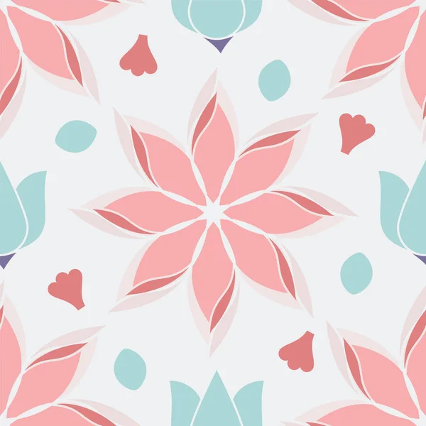 Dağınık çiçek ve taç yaprakları, kusursuz desenli arkaplan. Doğayla ilgili yaratıcı projeler için harika..