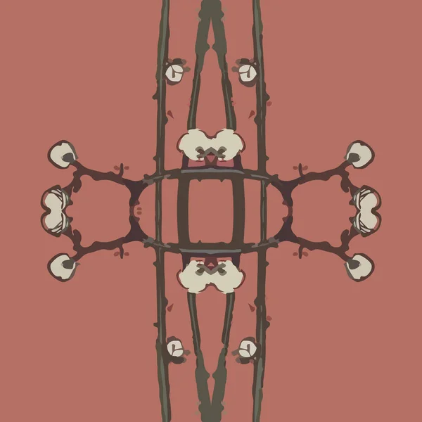 Geometrik Doğa Koleksiyonu Çizimi Kusursuz Desenli Arkaplan