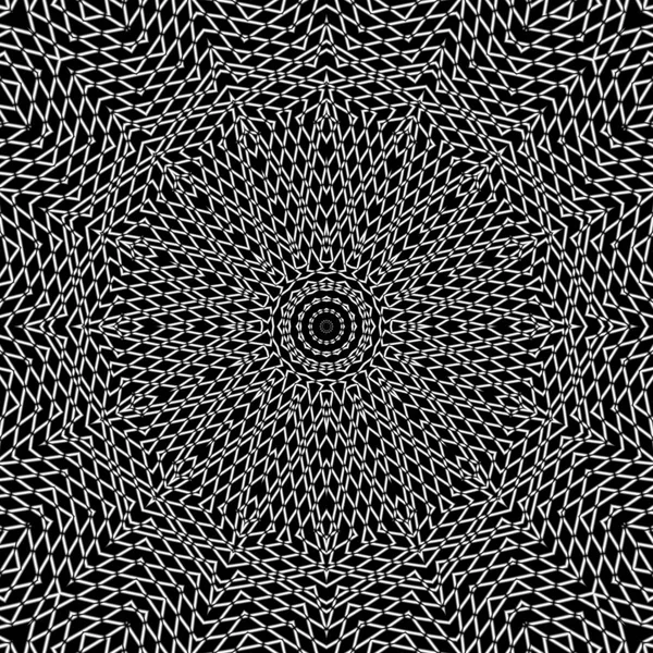 Mandala art fekete-fehér vonal — Stock Fotó