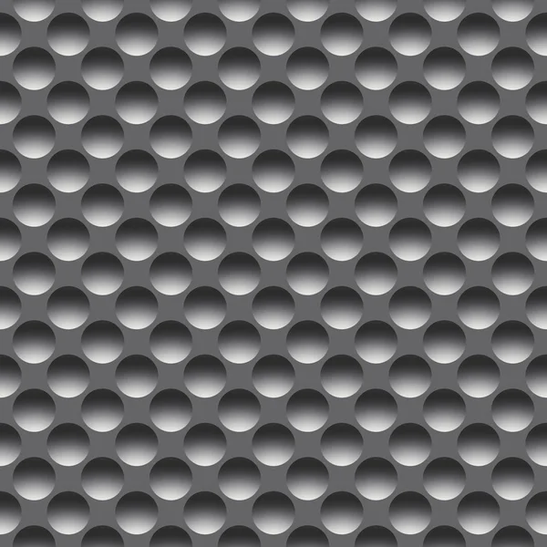 Metalen naadloze patroon met ronde gaten, raster — Stockfoto