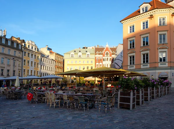 Eski sabah erken, Riga, Letonya Riga'da Caddesi