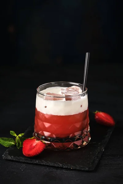 Strawberry Smoothie Cream Ice — Stock Photo, Image