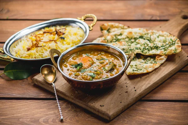 전통적 요리인 마살라 비야니 — 스톡 사진