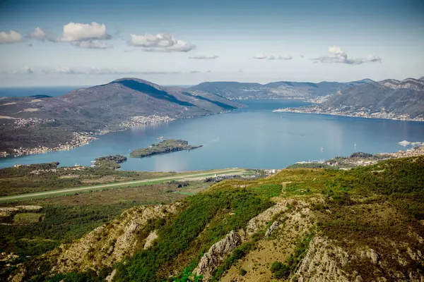 Kotor Öböl Montenegró Utazás Utazás Utazás Utazás Tavasz Nyár Természet — Stock Fotó