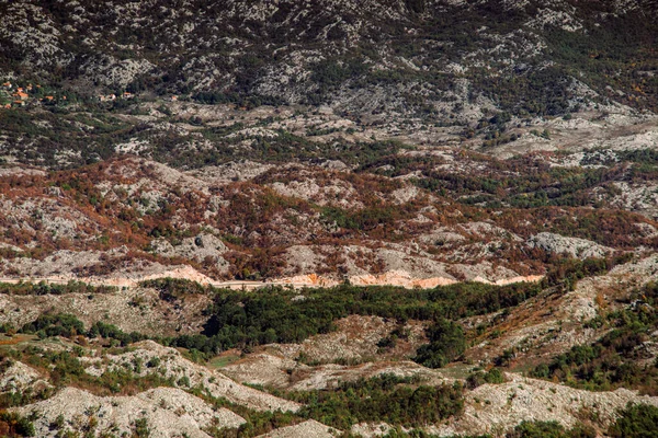 Lovcen Cetinje Montenegro Viaje Recreación Primavera Verano Naturaleza Pueblo Colinas —  Fotos de Stock