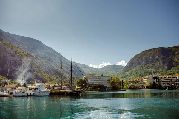 Kotor Óváros Montenegró Rekreációs Utazás Utazás Tavasz Nyár Természet Utcák — Stock Fotó