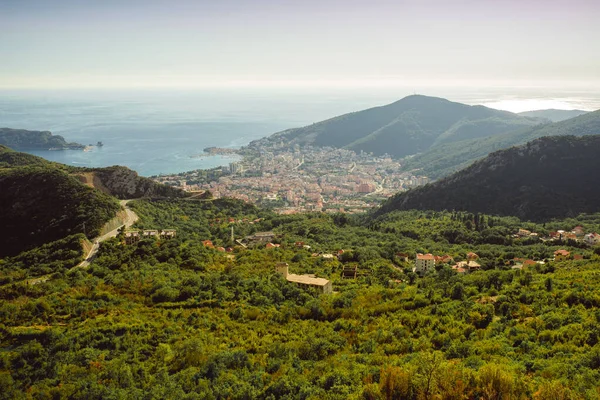 Budva Montenegro Recreatie Reis Reizen Lente Zomer Natuur Dorp Heuvels — Stockfoto