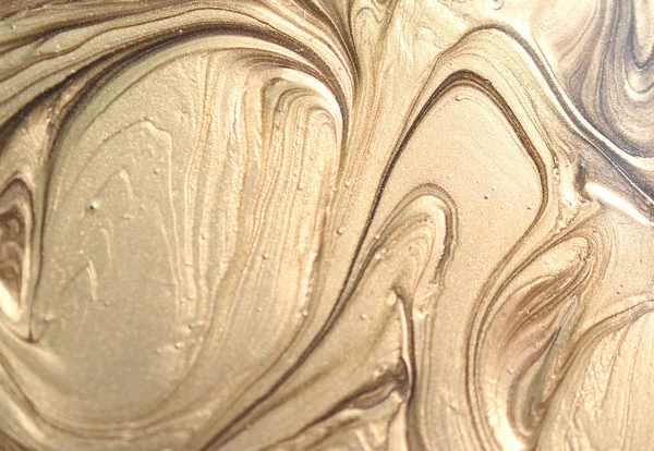 Золотой Мраморный Фон Брызгами Краски Текстуры — стоковое фото