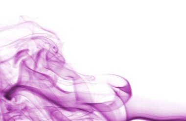 Beyaz arka plan üzerinde renkli duman.