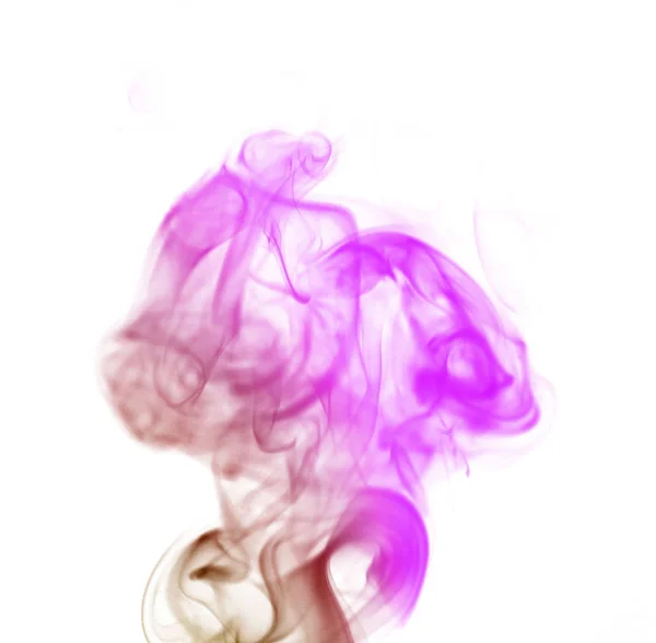 Χρωματιστά Καπνού Λευκό Φόντο — Φωτογραφία Αρχείου