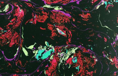 Mermer soyut akrilik zemin. Mermer çizim dokusu. Dalgalanma şablonu. Altın tozu.