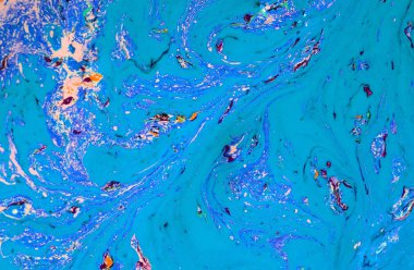 Portre renk akrilik karıştırma.