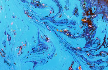 Portre renk akrilik karıştırma.