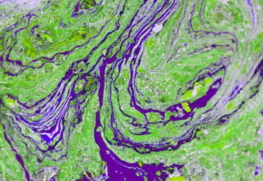 Mermer soyut akrilik zemin. Doğa yeşili mermer sanat eseri dokusu. Altın parıltı.